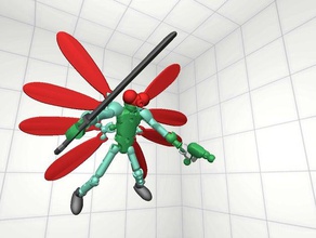 dragonfly warrior modiochallenge 3d print model - Mito3D