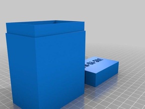 yu-gi-oh deck box tool holders & boxes 3d print model - Mito3D