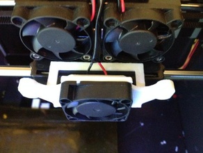 bracket active cooling fan duct 3d printer accessories flashforge creator pro 3d print model - Mito3D