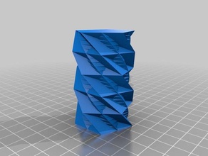 ein weiteres twisted-vase-source-code Skulpturen openscad vase 3d print model - Mito3D