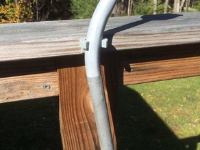 garden sprayer loose holder outdoor & hook hose 3d print model - Mito3D
