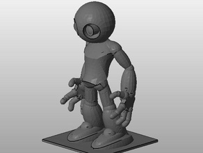alien boy Spielzeug & game Zubehör 3d print model - Mito3D