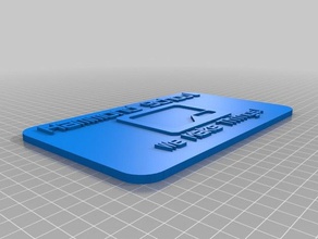 hammond melden Schilder & logos kundengebundene 3d print model - Mito3D