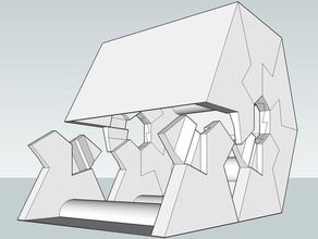 verrouillage de l'onglet flatroll hexagonale la colonne d'autres 3d expérience fastenerless géométrie reprap 3d print model - Mito3D