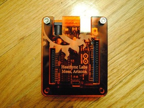 moda arduino caso diy acrílico a caixa hackerspace heatsync laboratórios laser lasercut corte uno 3d print model - Mito3D