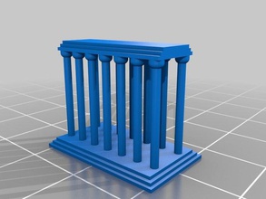 meu personalizados templo grego arte 3d print model - Mito3D
