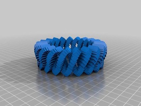 blocky ring math art customized 3d print model - Mito3D
