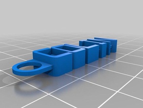 colin keychain organization customized 3d print model - Mito3D