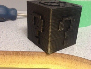 mario-cube Requisiten cube mario questionmark 3d print model - Mito3D