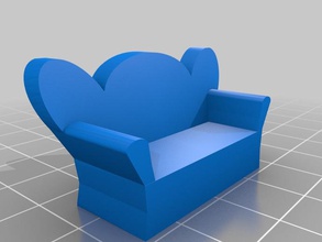 Modell sofa Möbel 3d reprap Spielzeug 3d print model - Mito3D