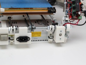usb panel mount cable support prusa mendel i2 3d printer accessories connector 3d print model - Mito3D