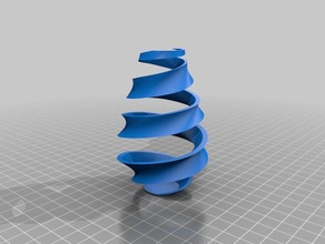 2 Farben-Spirale vase 6 3d print model - Mito3D