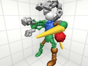 readyman oyuncak & oyun aksesuarları aksiyon figürü modio modiochallenge 3d print model - Mito3D