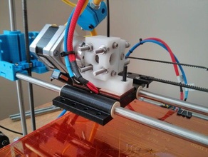 simple modular x-carriage prusa igus bushings 3d printer parts makergear openscad x-axis 3d print model - Mito3D