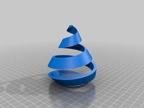 2 cor espiral vaso 3 3d print model - Mito3D