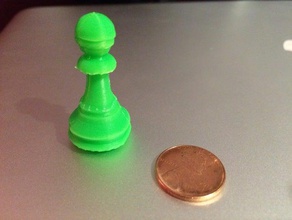 simple pawn chess chess games pawn piece simple 3d print model - Mito3D