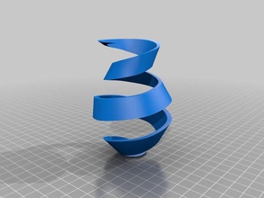 4 2 renk spiral vazo 3d print model - Mito3D