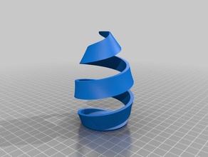 7 2 renk spiral vazo 3d print model - Mito3D