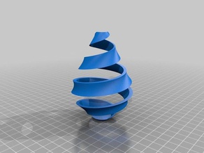 2 color spiral vase 8 3d print model - Mito3D