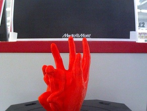 thinker hand art jewlery makerbotdigitizer mediamarkt scan statue sweden 3d print model - Mito3D
