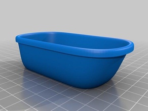 bathtub model furniture 3d print model - Mito3D