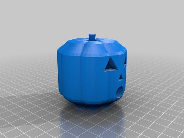 mi personalizados de jack-o-lantern fondo abierto decoración personalizado 3D print model - Mito3D