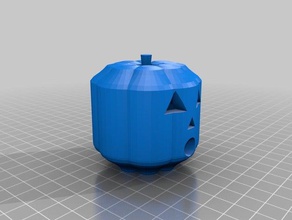 mi personalizados de jack-o-lantern fondo abierto decoración personalizado 3d print model - Mito3D