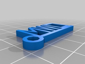 mwd djd keychain keychains customized 3d print model - Mito3D