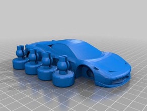 ferrari clip de la roue L'impression 3d 3d print model - Mito3D