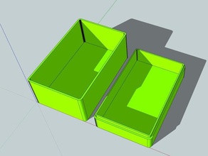 box organization case container holder organizer sketchup toy useful 3d print model - Mito3D