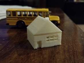 mallory house binalar ve yapılar hot wheels ev kibrit kutusu minyatür 3d print model - Mito3D