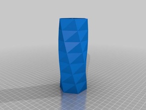 twisted vase 147mm tall radus 30mm 74 ont he twist decor customized 3d print model - Mito3D