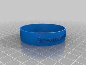 simple bracelet art personnalisé 3d print model - Mito3D