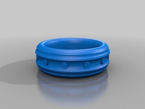 studded ring rings 3d print model - Mito3D