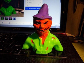 scarecrow bust Dekor halloween 3d print model - Mito3D