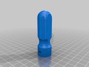 my customized drill bit handles 6mmdb hand tools 3d print model - Mito3D