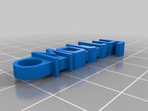 molly keychain organization customized 3d print model - Mito3D