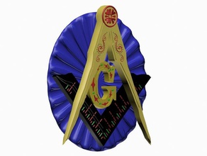 simbolo mar onaria household freemason mason masonry mystic simbol simbolism 3d print model - Mito3D