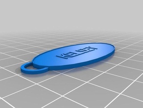 kelsey keychains customized 3d print model - Mito3D