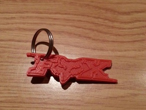 fox Schlüsselanhänger Schlüssel keychain 3d print model - Mito3D