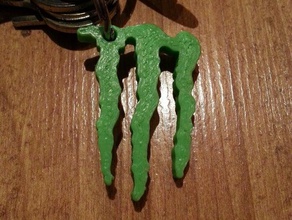 monster energy chaveiro chaveiros a energia chave monstro 3d print model - Mito3D