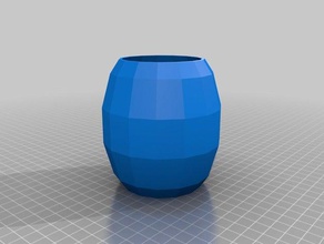 meu personalizados paramétrico esfera pote exterior e jardim personalizado 3d print model - Mito3D