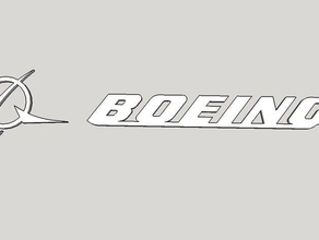 boeing logo vehicles 737 747 787 797 airplane craft space spacecraft 3d print model - Mito3D