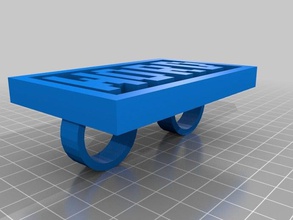 ring kelime yüzük özelleştirilmiş 3d print model - Mito3D