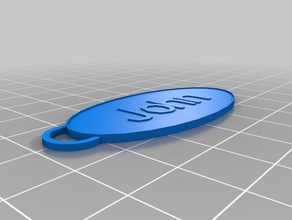 john keychains customized 3d print model - Mito3D
