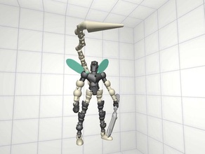 insectóides modelo de robôs bionicle modio modiochallenge robô 3d print model - Mito3D