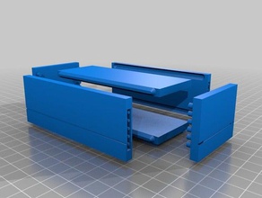 1 24 de la plataforma 8'w x 3 d 2' h electrónica personalizado 3d print model - Mito3D