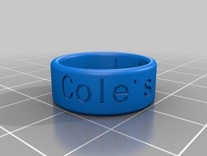 cole ring victoria rings customized 3d print model - Mito3D