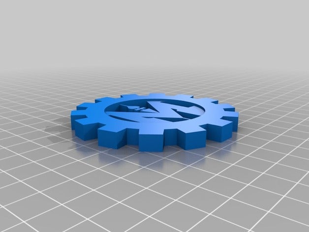 mervo cogwheel signs & logos gear logo 3D print model - Mito3D