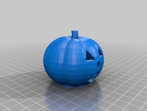 my customized hollow pumpkin circle face food & drink 3d print model - Mito3D